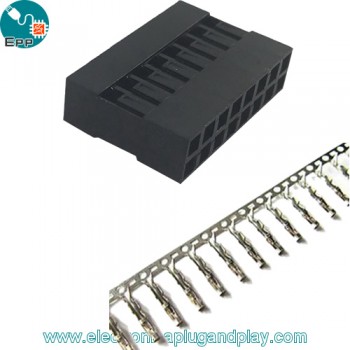 Conector Dupont Hembra 2x8 con terminales